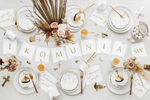 Girlanda, Baner I Komunia Święta, 15x133cm Girlanda, Baner I Komunia Święta, 15x133cm