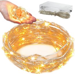 Lampki LED, Ciepłe Białe, 2m., 20 diod