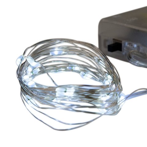 Lampki LED, Zimne Białe, 2m., 20 diod Lampki LED, Zimne Białe, 2m., 20 diod
