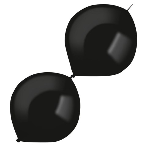 Lateksowe z łącznikiem Czarne, Decorator E-Link Jet Black, 30cm, 50 szt. Lateksowe z łącznikiem Czarne, Decorator E-Link Jet Black, 30cm, 50 szt.