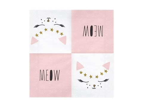 Serwetki Kotek meow, 33x33cm (1 op. / 20 szt.) Serwetki Kotek meow, 33x33cm (1 op. / 20 szt.)