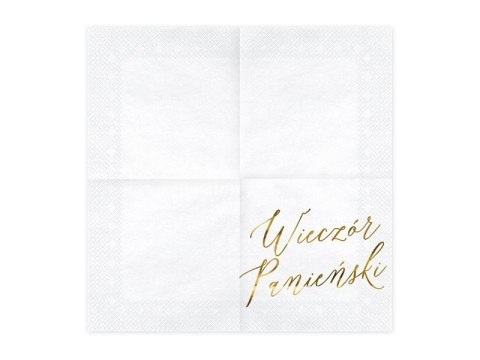 Serwetki Wieczór panieński, biały, 33x33cm (1 op. / 20 szt.) Serwetki Wieczór panieński, biały, 33x33cm (1 op. / 20 szt.)