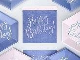 Serwetki urodzinowe Happy Birthday, niebieskie, 33x33cm Serwetki urodzinowe Happy Birthday, niebieskie, 33x33cm