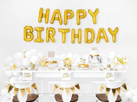 Serwetki urodzinowe z napisem Happy Birthday, 33cm, 20 szt. Serwetki urodzinowe z napisem Happy Birthday, 33cm, 20 szt.
