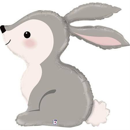 Balon Foliowy Bunny Królik szary 79 cm Balon Foliowy Bunny Królik szary 79 cm