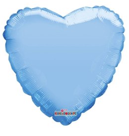 Balon Foliowy Serce, Pastelowy Niebieski, 46 cm