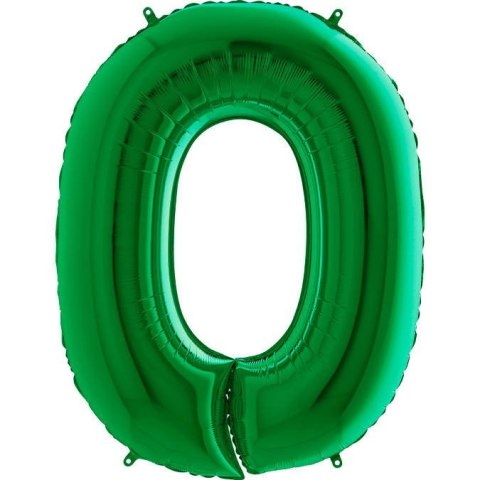 Balon foliowy Cyfra 0 Zielona - 102 cm Grabo Balon foliowy Cyfra 0 Zielona - 102 cm Grabo