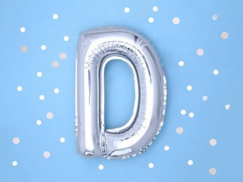 Balon foliowy Litera X 35cm, Srebrna Balon foliowy Litera X 35cm, Srebrna