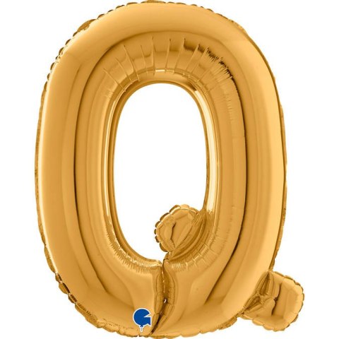 Balon foliowy Litera Ó, Q, 66cm, Złota Balon foliowy Litera Ó, Q, 66cm, Złota