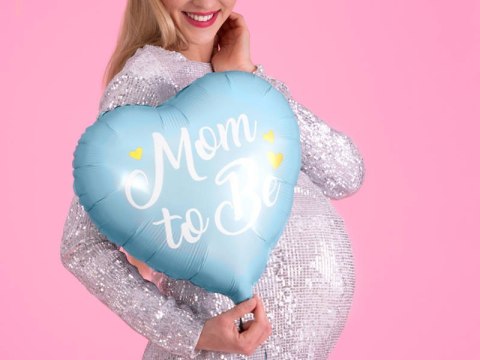 Balon foliowy Mom to Be, 35cm, niebieski Balon foliowy Mom to Be, 35cm, niebieski