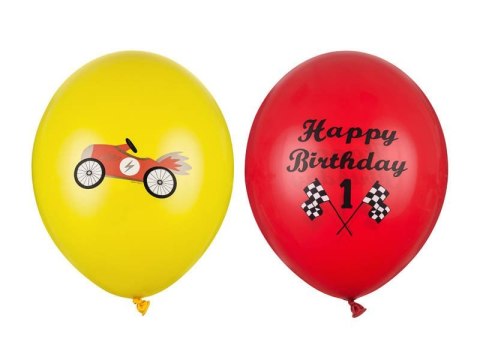 Balony lateksowe Happy Birthday, auto 30cm, 50 szt. Balony lateksowe Happy Birthday, auto 30cm, 50 szt.
