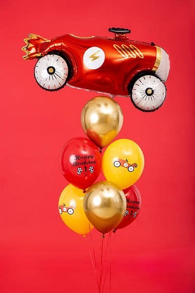 Balony lateksowe Happy Birthday, auto 30cm, 6 szt. Balony lateksowe Happy Birthday, auto 30cm, 6 szt.