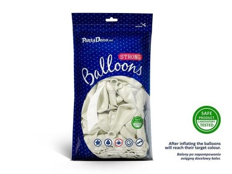 Balony lateksowe Strong, Białe, Pastel Pure White, 30cm, 50 szt. Balony lateksowe Strong, Białe, Pastel Pure White, 30cm, 50 szt.