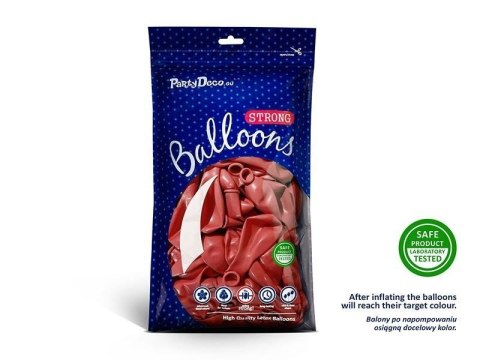 Balony lateksowe Strong, Czerwone, Metallic Poppy Red, 30cm, 100 szt. Balony lateksowe Strong, Czerwone, Metallic Poppy Red, 30cm, 100 szt.