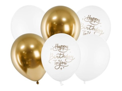 Balony urodzinowe Happy Birthday To You, mix, 30cm, 6 szt. Balony urodzinowe Happy Birthday To You, mix, 30cm, 6 szt.