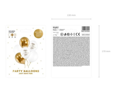 Balony urodzinowe Happy Birthday To You, mix, 30cm, 6 szt. Balony urodzinowe Happy Birthday To You, mix, 30cm, 6 szt.