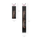 Szarfa czarna z napisem Wieczór Panieński w kolorze rose gold, 160cm