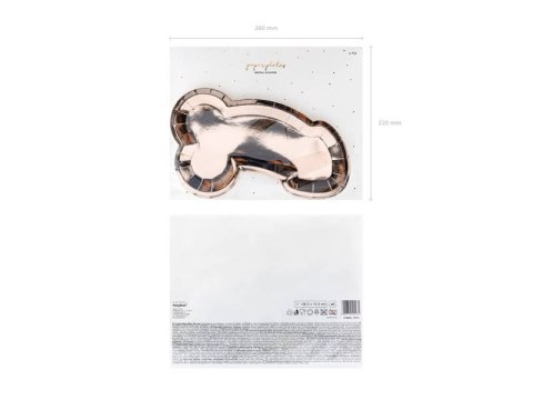 Talerzyki penisy, rose gold, 26,5 cm Talerzyki penisy, rose gold, 26,5 cm