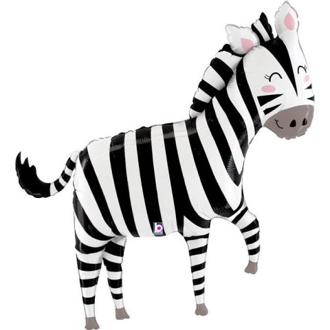 Balon Foliowy Zebra, dżungla Safari 127cm Balon Foliowy Zebra, dżungla Safari 127cm