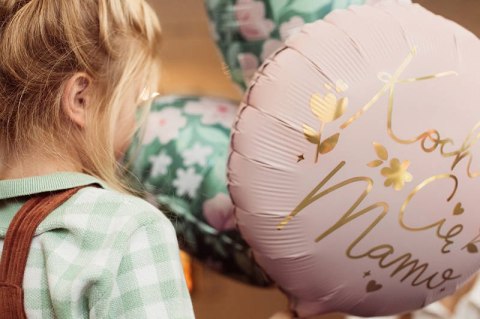 Balon foliowy Kocham Cię Mamo, różowy 45 cm Balon foliowy Kocham Cię Mamo, różowy 45 cm
