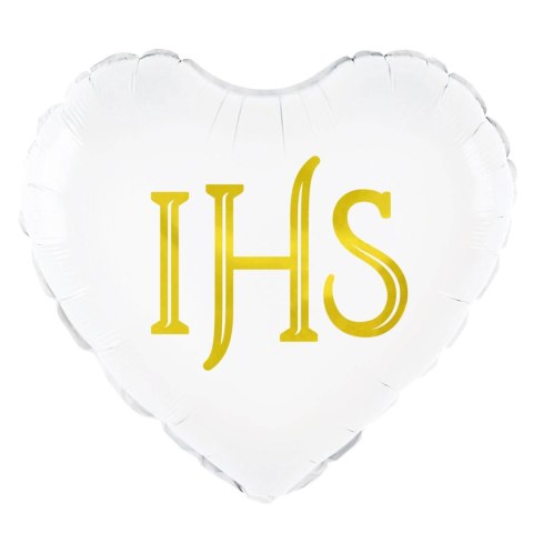 Balon foliowy Komunia Święta IHS, 45 cm Balon foliowy Komunia Święta IHS, 45 cm