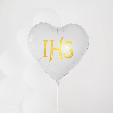 Balon foliowy Komunia Święta IHS, 45 cm Balon foliowy Komunia Święta IHS, 45 cm