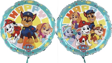 Balon foliowy Psi Patrol okrągły 46 cm Balon foliowy Psi Patrol okrągły 46 cm