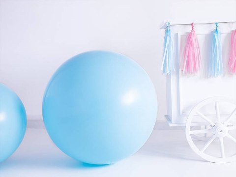 Balon lateksowy Gigant, Błękitny, Pastel Light Blue, 1m, 1 szt Balon lateksowy Gigant, Błękitny, Pastel Light Blue, 1m, 1 szt