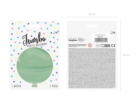 Balon lateksowy Gigant, Pistacjowy, Pastel Pistachio, 1m, 1szt. Balon lateksowy Gigant, Pistacjowy, Pastel Pistachio, 1m, 1szt.