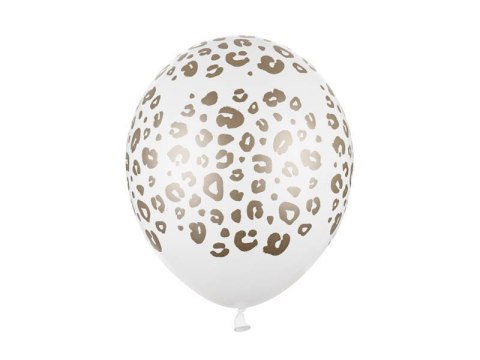 Balony lateksowe Cętki, Pastelowe Białe 30cm, 50 sztuk Balony lateksowe Cętki, Pastelowe Białe 30cm, 50 sztuk