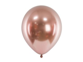 Balony lateksowe Glossy, Chrome, Różowe Złoto, Rose Gold, 30cm, 10 szt.
