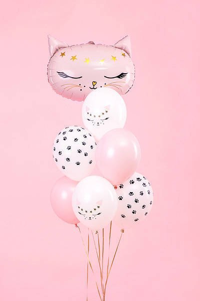 Balony lateksowe Kotek, Pastel Białe 30cm, 50 sztuk Balony lateksowe Kotek, Pastel Białe 30cm, 50 sztuk