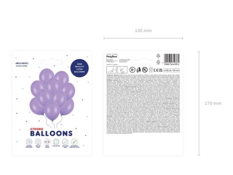 Balony lateksowe Strong, Fioletowe, Pastel Lavender Blue 30cm, 10szt. Balony lateksowe Strong, Fioletowe, Pastel Lavender Blue 30cm, 10szt.