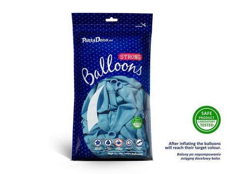Balony lateksowe Strong, Niebieskie, Pastel Baby Blue, 30cm, 100 szt. Balony lateksowe Strong, Niebieskie, Pastel Baby Blue, 30cm, 100 szt.