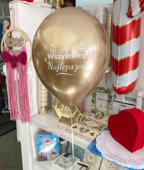 Balony lateksowe Urodzinowe Złote Chrome Sto Lat, 30cm, 10 szt. Balony lateksowe Urodzinowe Złote Chrome Sto Lat, 30cm, 10 szt.