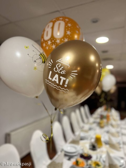Balony lateksowe Urodzinowe Złote Chrome Sto Lat, 30cm, 10 szt. Balony lateksowe Urodzinowe Złote Chrome Sto Lat, 30cm, 10 szt.
