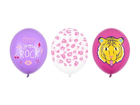 Balony lateksowe You rock, tygrys 30cm, 50 sztuk Balony lateksowe You rock, tygrys 30cm, 50 sztuk