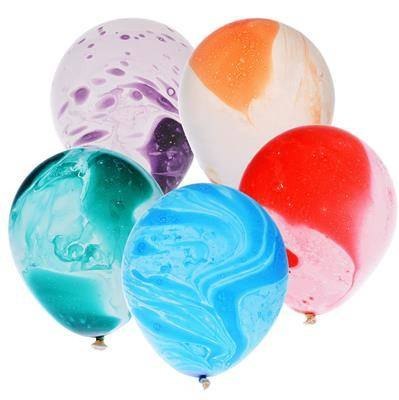 Balony lateksowe marmurkowe, mix 30 cm 5 sztuk Balony lateksowe marmurkowe, mix 30 cm 5 sztuk
