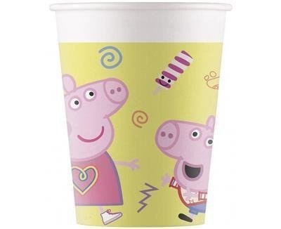 Kubeczki papierowe, Świnka Peppa, 200ml, 8 szt. Kubeczki papierowe, Świnka Peppa, 200ml, 8 szt.