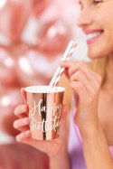 Kubeczki, różowe złoto Happy Birthday 260ml (1 op. / 6 szt.)