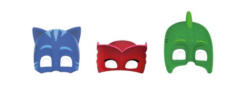 Maski papierowe 'PJ Mask Pidżamersi" 6 szt. Maski papierowe 'PJ Mask Pidżamersi" 6 szt.