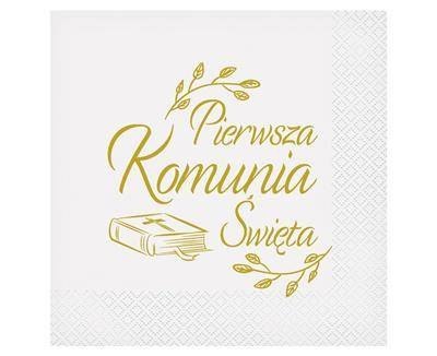 Serwetki Komunia święta biblia, 33x33 cm, 20 szt. Serwetki Komunia święta biblia, 33x33 cm, 20 szt.