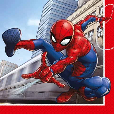 Serwetki papierowe SPIDERMAN Crime Fighter, 33x33cm, 20szt Serwetki papierowe SPIDERMAN Crime Fighter, 33x33cm, 20szt