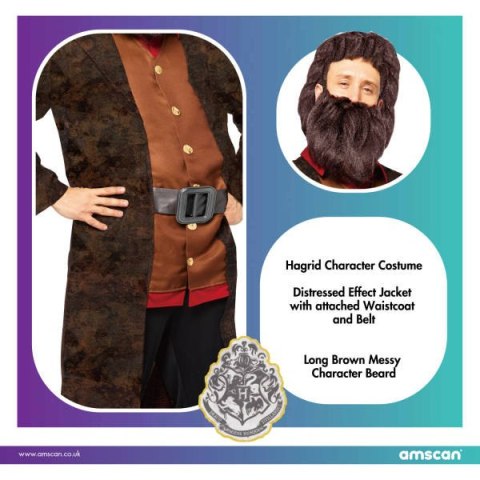 Strój, Kostium przebranie Hagrid Harry Potter, rozmiar XL Strój, Kostium przebranie Hagrid Harry Potter, rozmiar XL