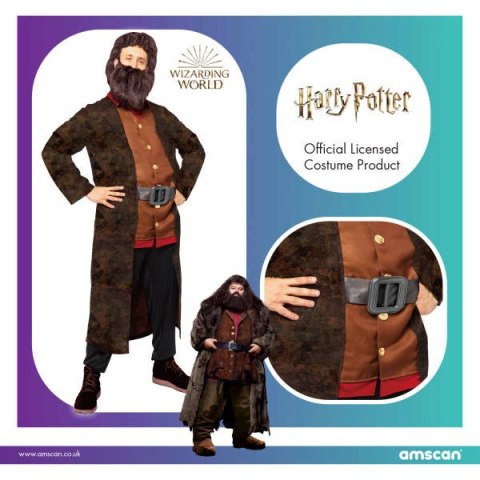 Strój, Kostium przebranie Hagrid Harry Potter, rozmiar XL Strój, Kostium przebranie Hagrid Harry Potter, rozmiar XL