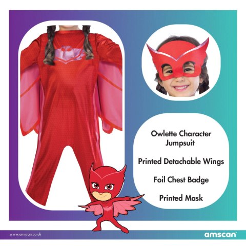 Strój, Kostium przebranie Pidżamersi Pj Masks Owlette 7-8 lat