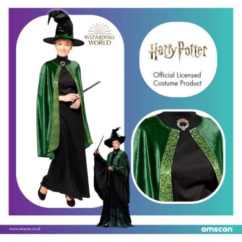 Strój, Kostium przebranie Profesor McGonagall Harry Potter, rozmiar M Strój, Kostium przebranie Profesor McGonagall Harry Potter, rozmiar M