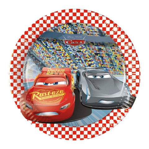 Talerzyki Cars Auta Zygzak Mcqueen - 20 cm, 8 szt. Talerzyki Cars Auta Zygzak Mcqueen - 20 cm, 8 szt.