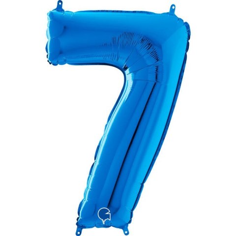 Balon Foliowy Cyfra 7 Niebieski, 66 cm Grabo Balon Foliowy Cyfra 7 Niebieski, 66 cm Grabo