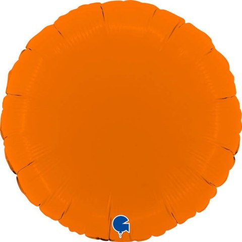Balon Foliowy - Okrągły matowy pomarańczowy 46 cm, Grabo Balon Foliowy - Okrągły matowy pomarańczowy 46 cm, Grabo
